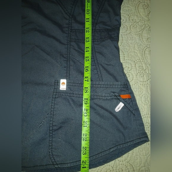 Code Happy Gray Scrub Top Size XS - Picture 5 of 8